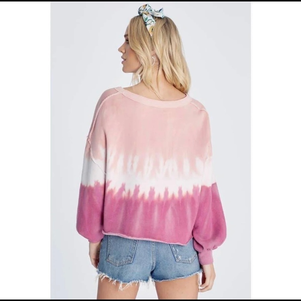 NEW Wildfox Olivia Sweatshirt Ruby Dove Dye Sweater - Picture 3 of 10